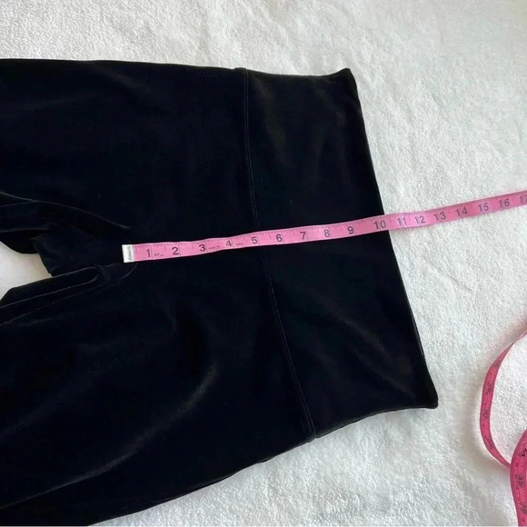 Spanx Tight Legging Pant High Rise Velvet Velour Black Pull-On Full Length XL - Picture 12 of 14